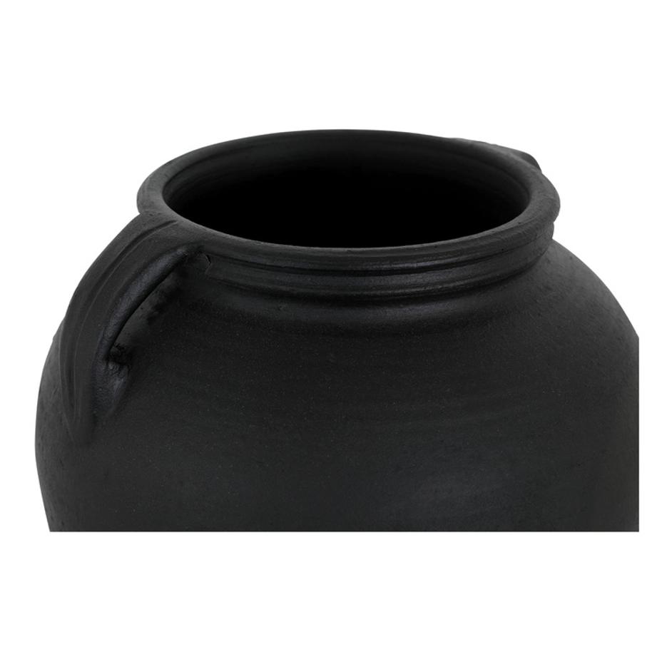 Jovi Vase Black Terracotta by Moes Home