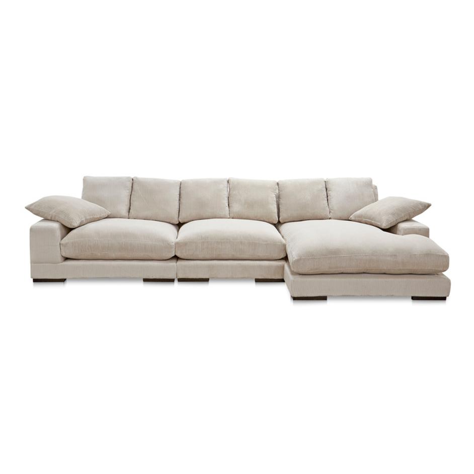Plunge Large Sectional Cappuccino by Moes Home
