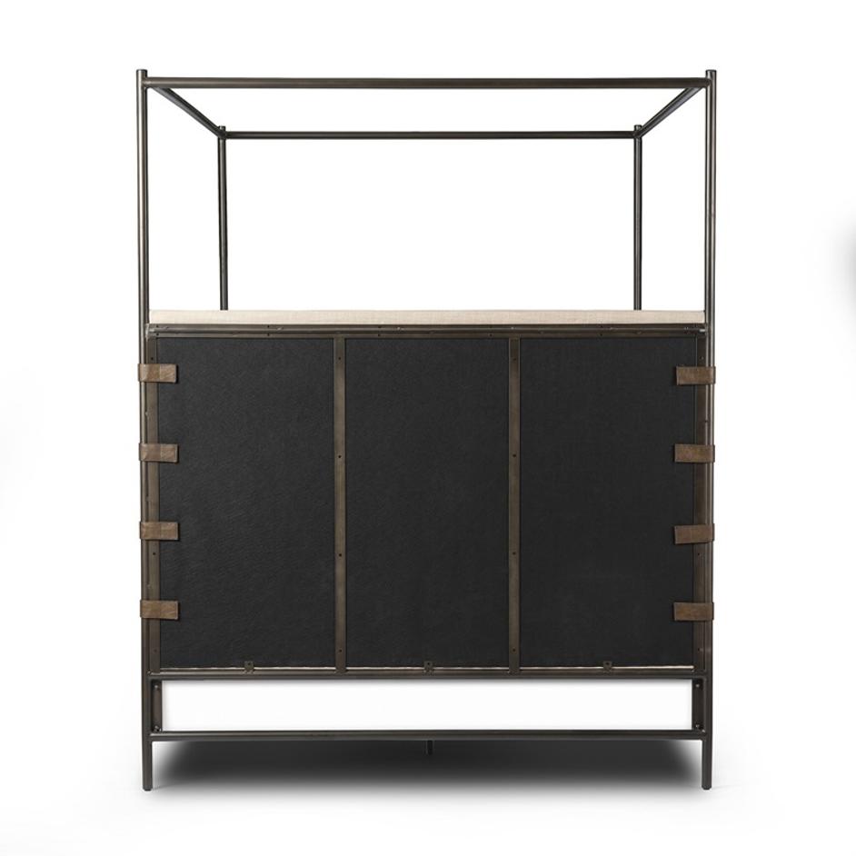 Anderson Canopy King Bed - Palm Ecru by Four Hands