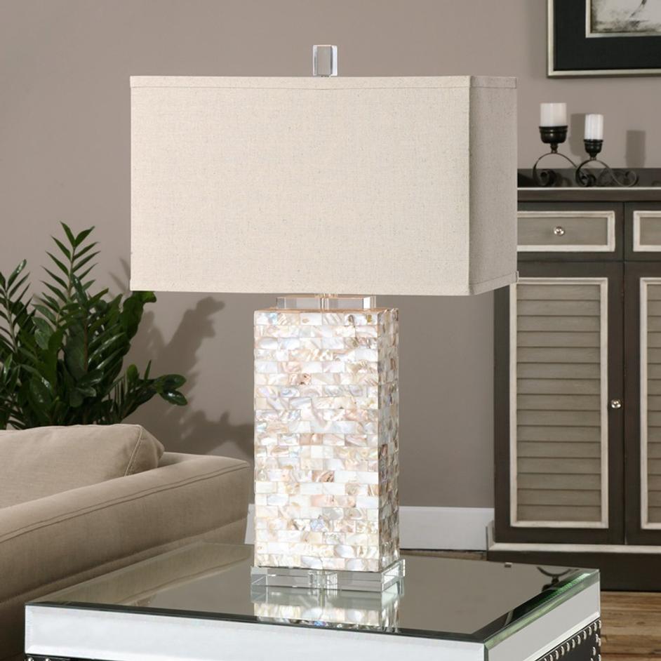 Aden Capiz Shell Lamp by Uttermost