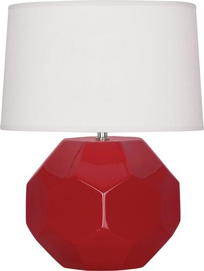 Ruby Red Franklin Accent Lamp by Robert Abbey