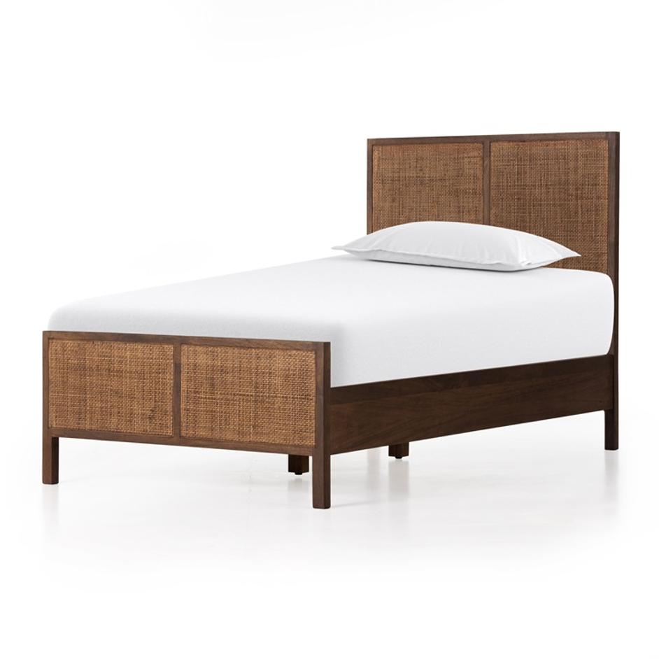 Sydney Bed In Brown Wash In Twin by FOUR HANDS