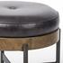 Edwyn Small Ottoman In Sonoma Black by FOUR HANDS