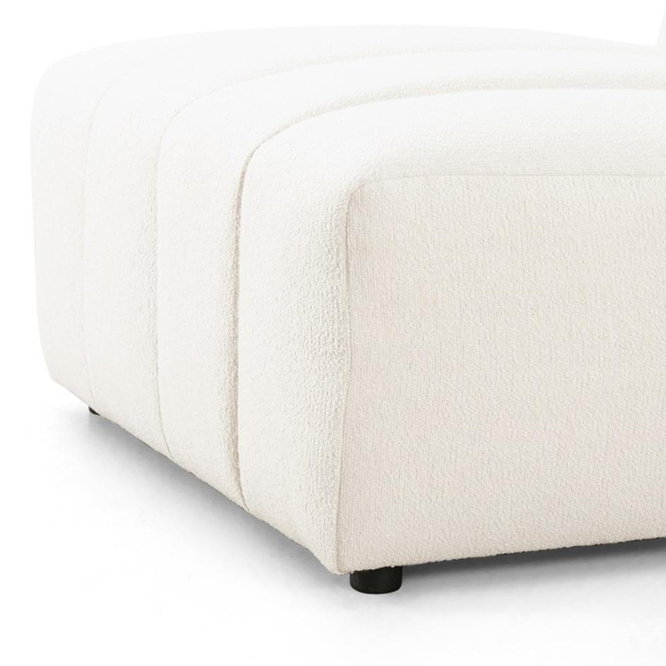 Langham Channeled Armless Pc In Fay Cloud by FOUR HANDS