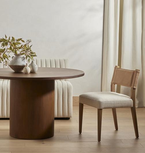 Ferris Dining Chair In Winchester Beige by FOUR HANDS