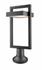 Luttrel 1 Light Outdoor Pier Mounted Fixture in Black Finish by Z-Lite