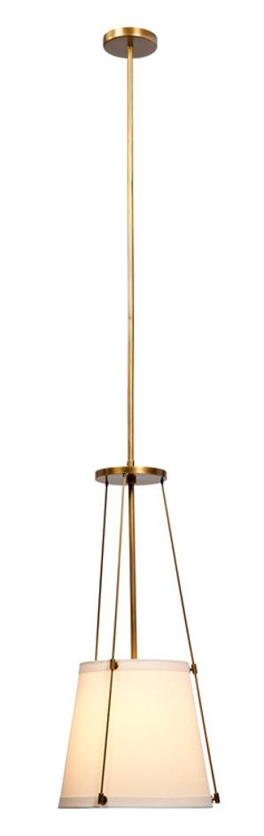  California Metal 1-Light Pendant, Antique Brass by Jamie Young