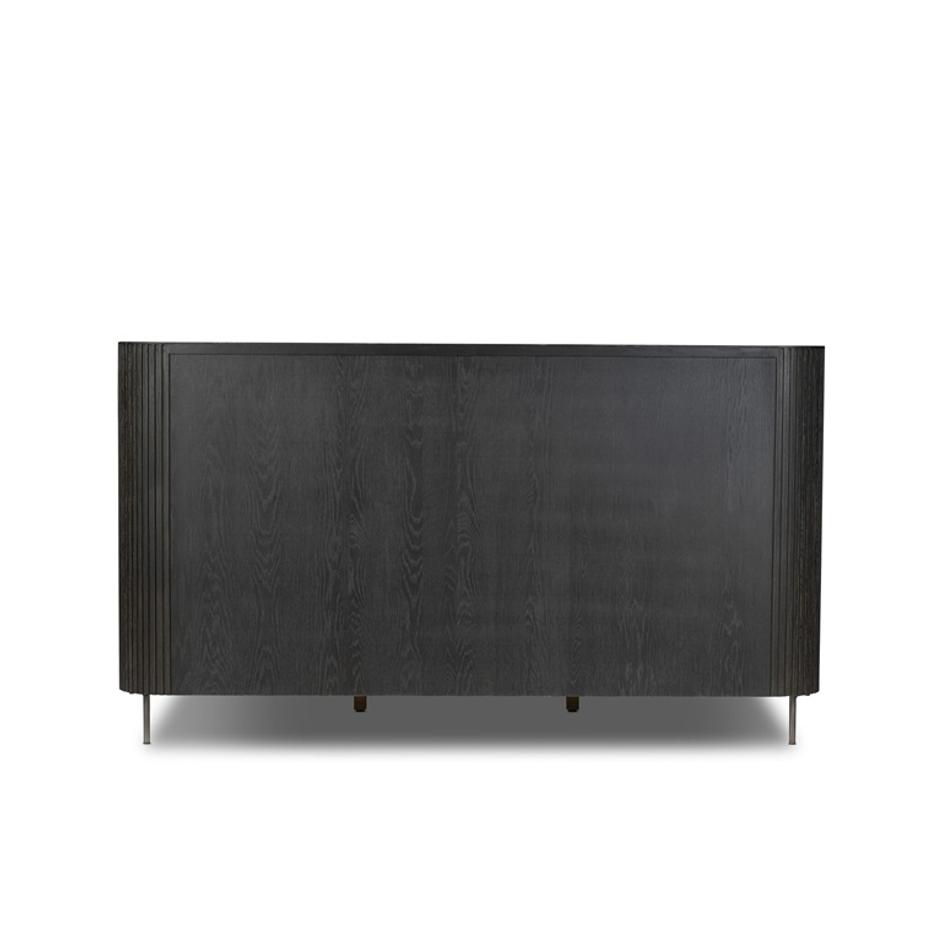 Fletcher King Bed - Distressed Black Oak by Four Hands