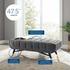 Scholar 47.5" Performance Velvet Bench In Gray by Modway Furniture