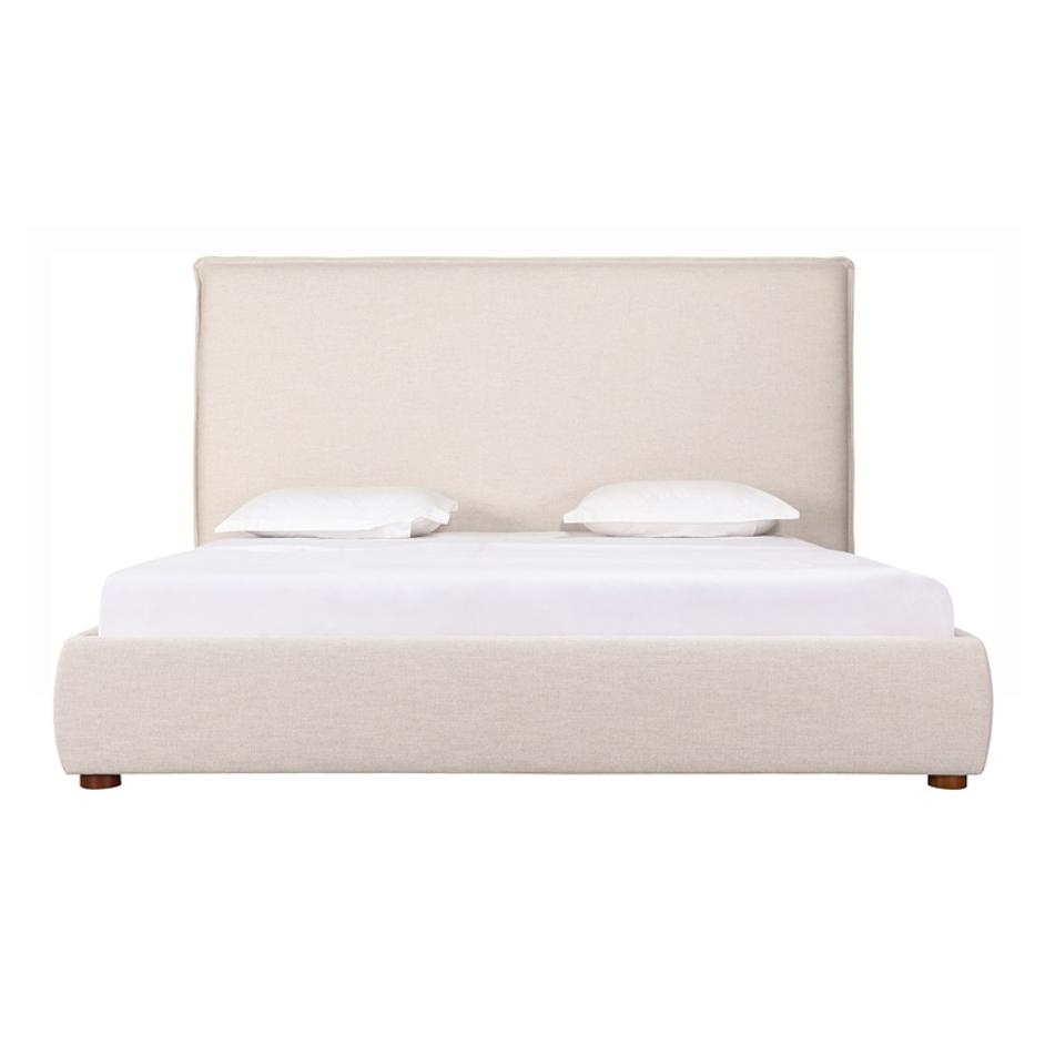 LUZON KING BED TALL HEADBOARD WHEAT by Moes Home