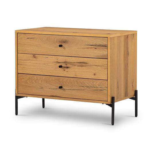 Eaton Large Nightstand In Light Oak Resin by FOUR HANDS