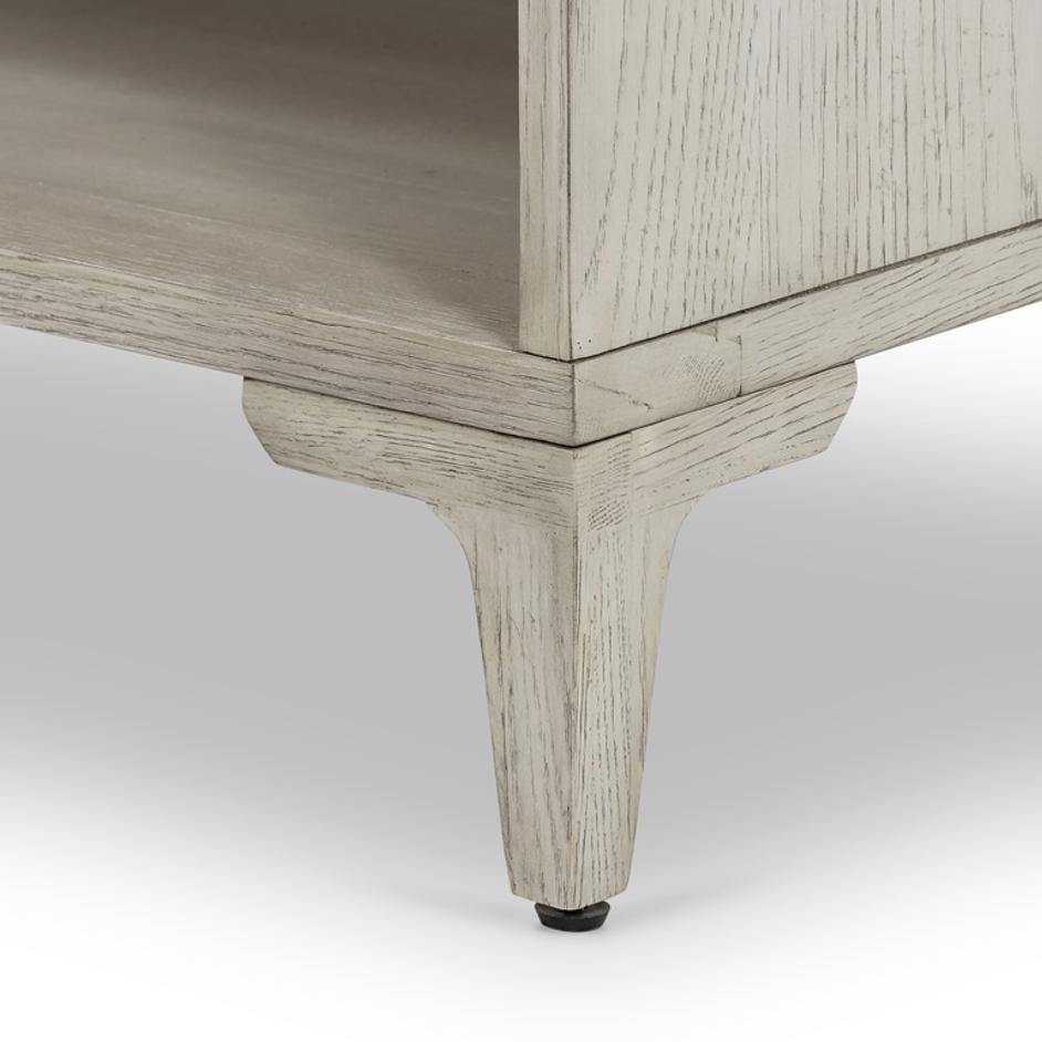 Viggo Nightstand In Vintage White Oak by FOUR HANDS