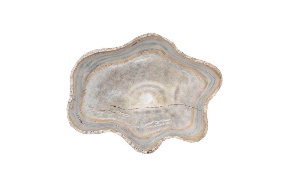 Cast Wall Onyx Bowl, Faux Finish, Small by PHILLIPS COLLECTION