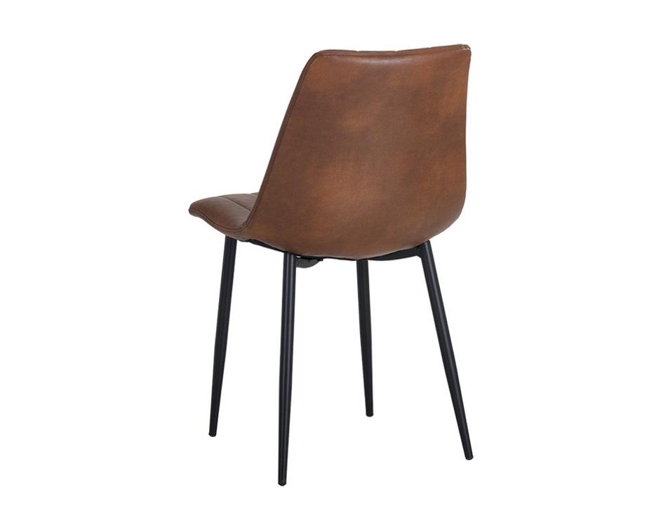 Drew Dining Chair - Black - Bravo Cognac by Sunpan