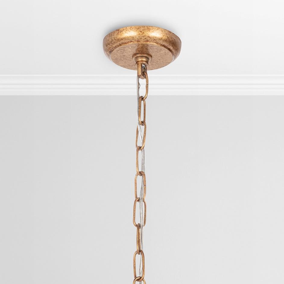 Sarmiento Pendant Natural/Gold by Classic Home