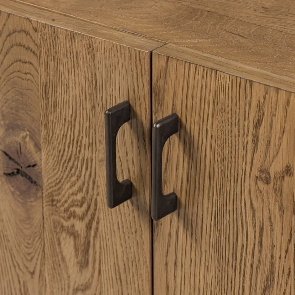 Bloomfield Media Console - Worn Oak Veneer by Four Hands