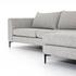 Madeline 2 Pc Sectional Raf Chaise in Lashon Fog by FOUR HANDS