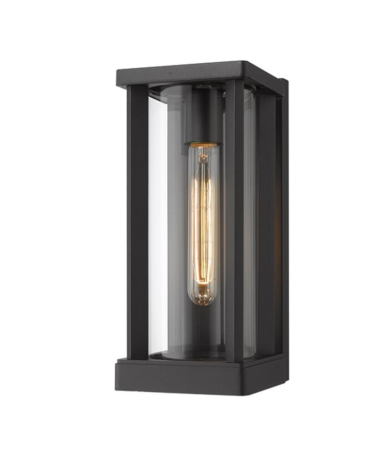 Glenwood 1 Light Outdoor Wall Sconce in Black Finish by Z-Lite