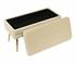 Ziva Cream Velvet Storage Bench by tov furniture