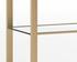 AMBRETTA BOOKCASE - SMALL - GOLD / CLEAR by Sunpan