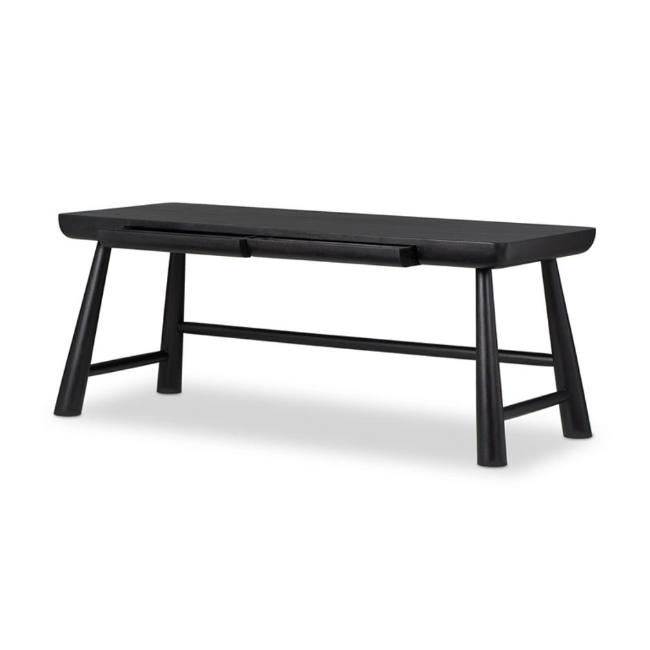 Lorik Desk - Worn Black Acacia by Four Hands