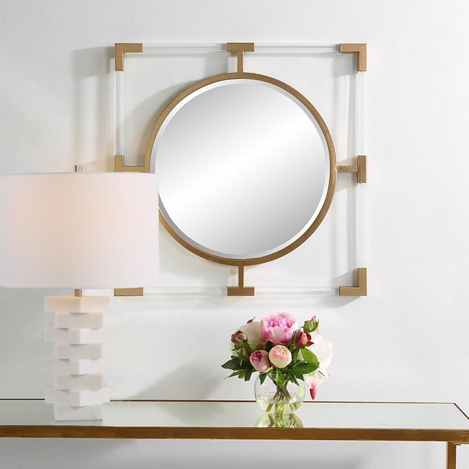 Balkan Small Gold Mirror by Uttermost