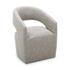 Barrow Rolling Dining Chair Grey Storm by Moes Home