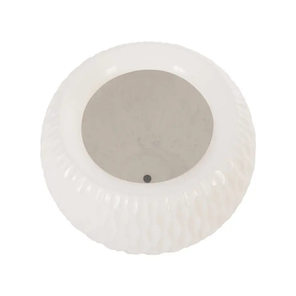 Ripple Planter, Gel Coat White by PHILLIPS COLLECTION