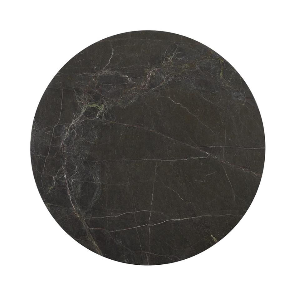 Briley Marble Round Accent Table Large by Classic Home