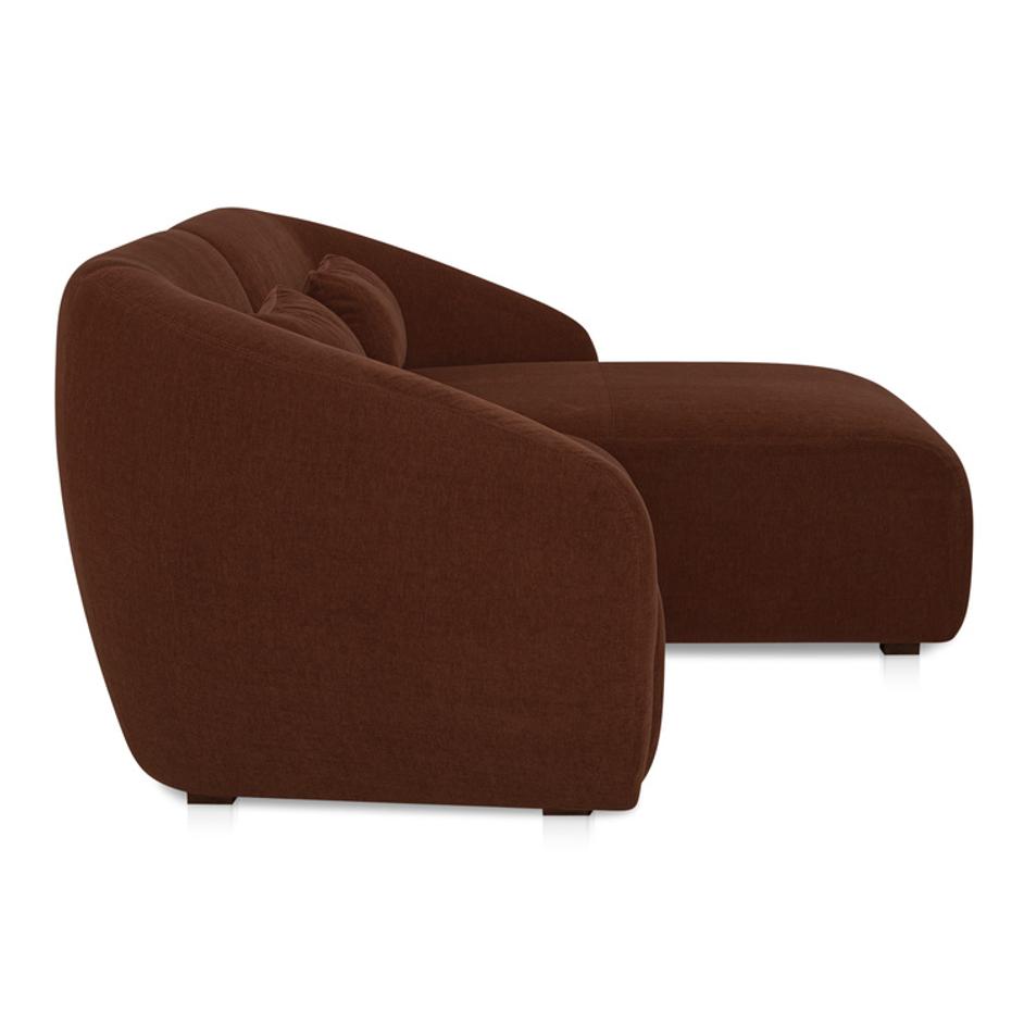 Amelia Nook Modular Right Sectional Chestnut by Moes Home