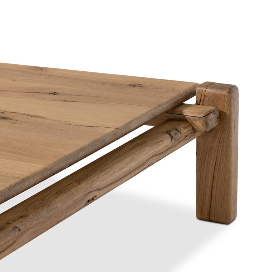 Marcia Square Coffee Table in French Oak by FOUR HANDS