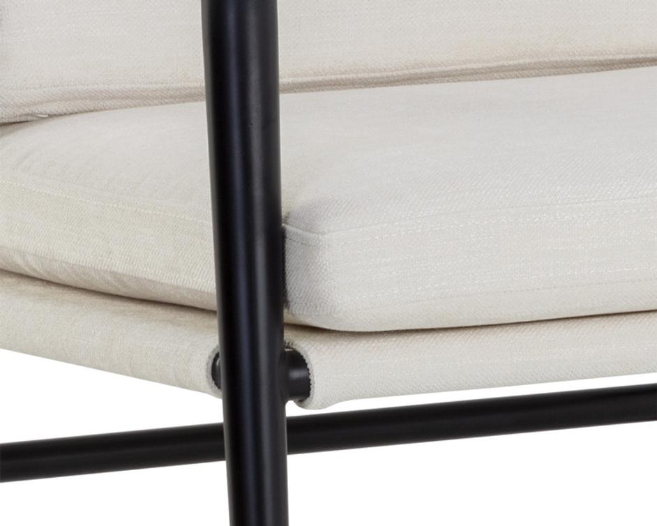 MEADOW DINING ARMCHAIR - HEATHER IVORY TWEED by Sunpan