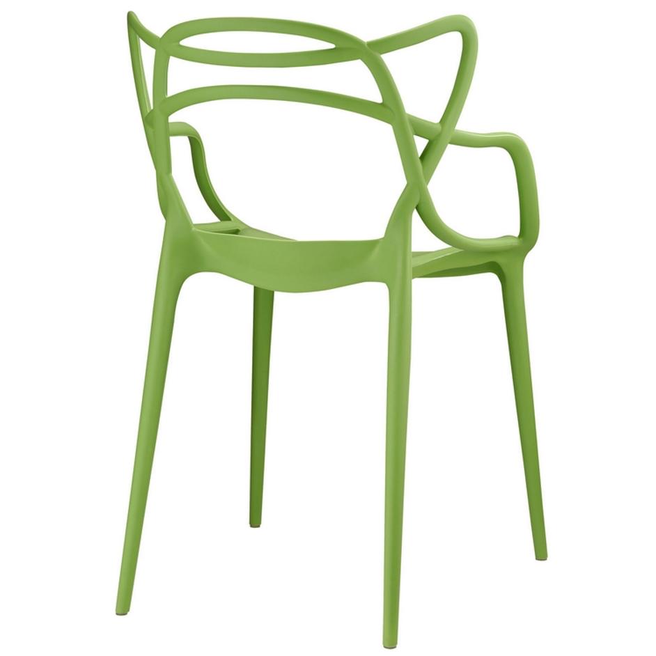 Gaile Dining Armchair In Green by Modway Furniture