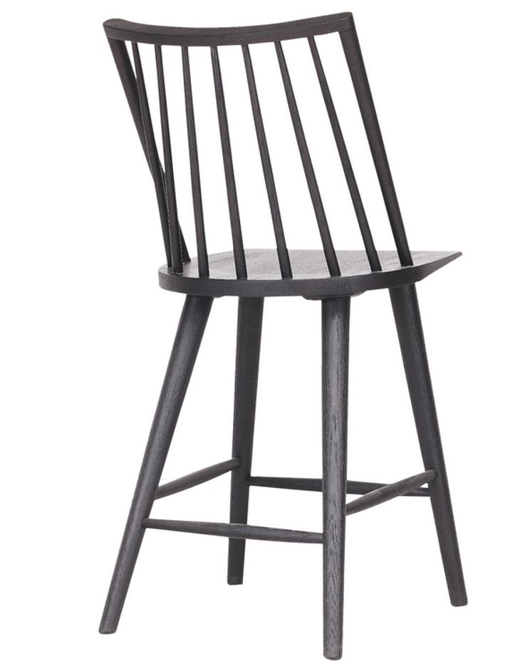 Lewis Windsor Counter Stool-Black Oak by FOUR HANDS
