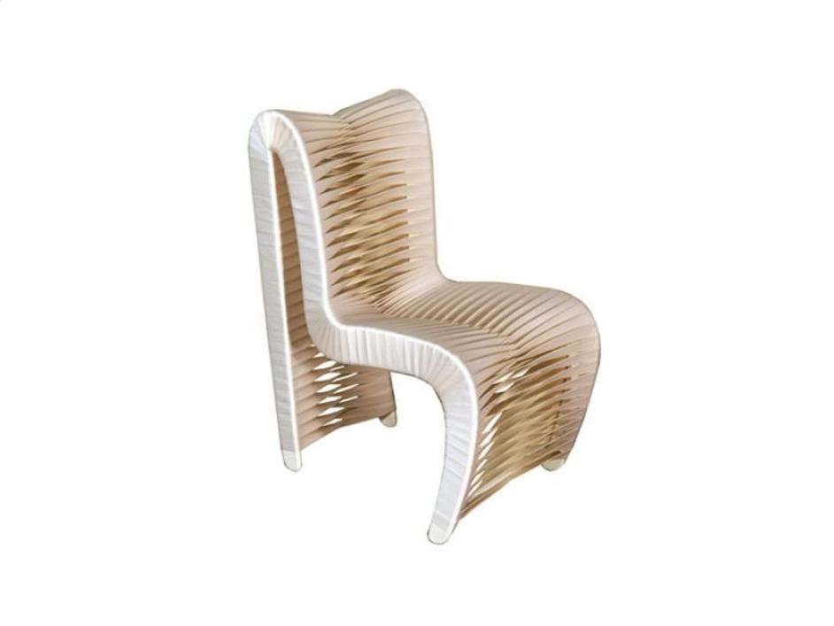 Seat Belt Dining Chair V2 White by PHILLIPS COLLECTION