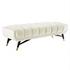 Scholar 60" Performance Velvet Bench In Ivory by Modway Furniture