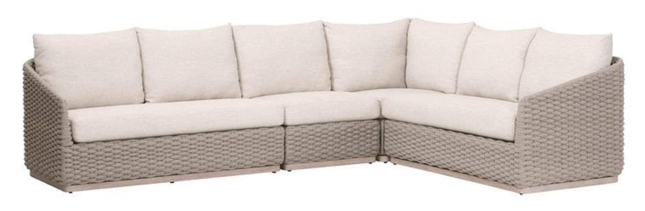 Caspian Outdoor Modular Armless Sofa Chair by Essentials For Living