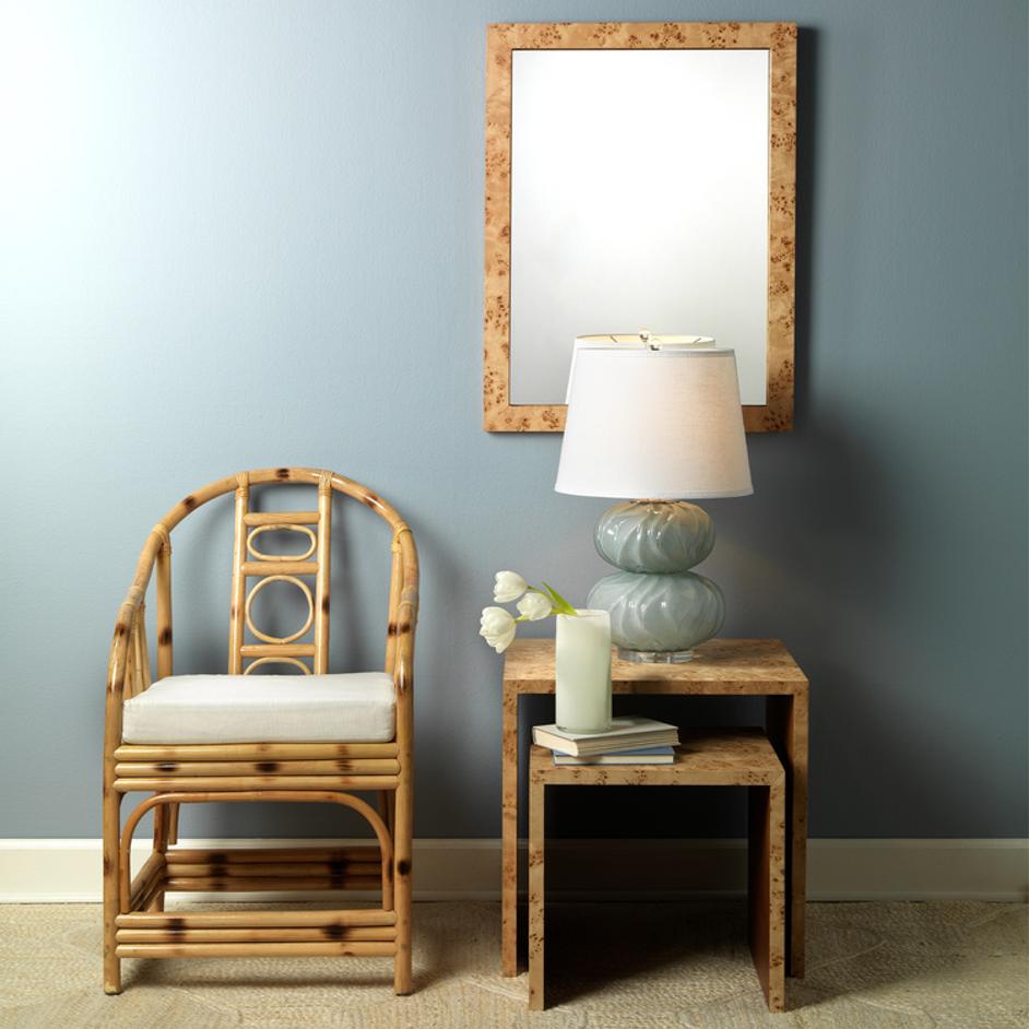 Chandler Rectangle Wood Wall Mirror, Natural by Jamie Young