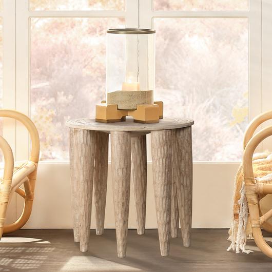 Naga Mango Wood Side Table, Natural by Jamie Young