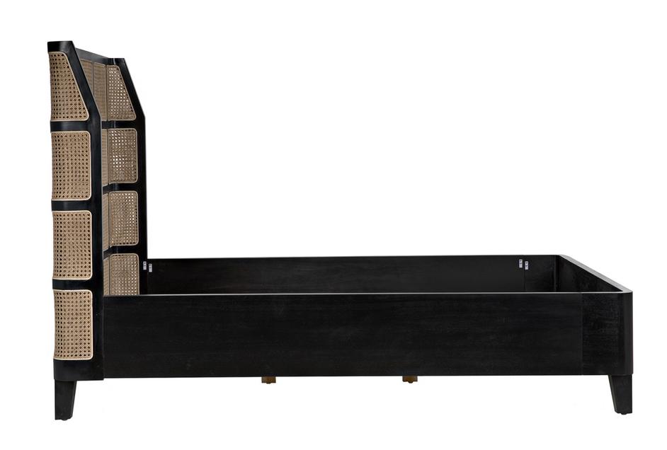 Porto Bed A with Headboard And Frame, Queen by Noir Furniture