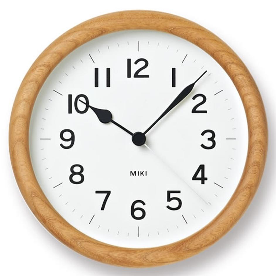 Miki Table Clock - Natural by LEMNOS