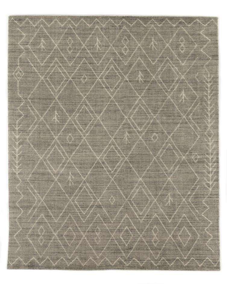 Nador Moroccan Hand In Knotted Rug In Gr In 10X14 by FOUR HANDS