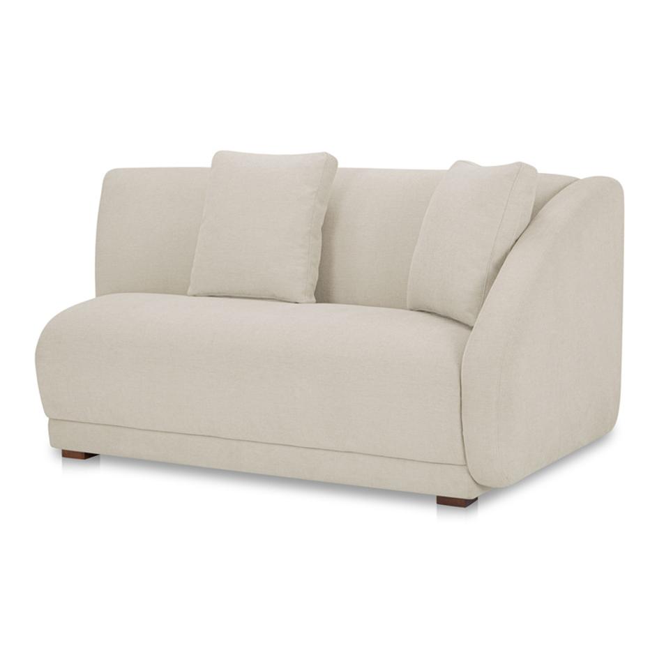 Fraser Right Arm Facing Sofa Off White by Moes Home
