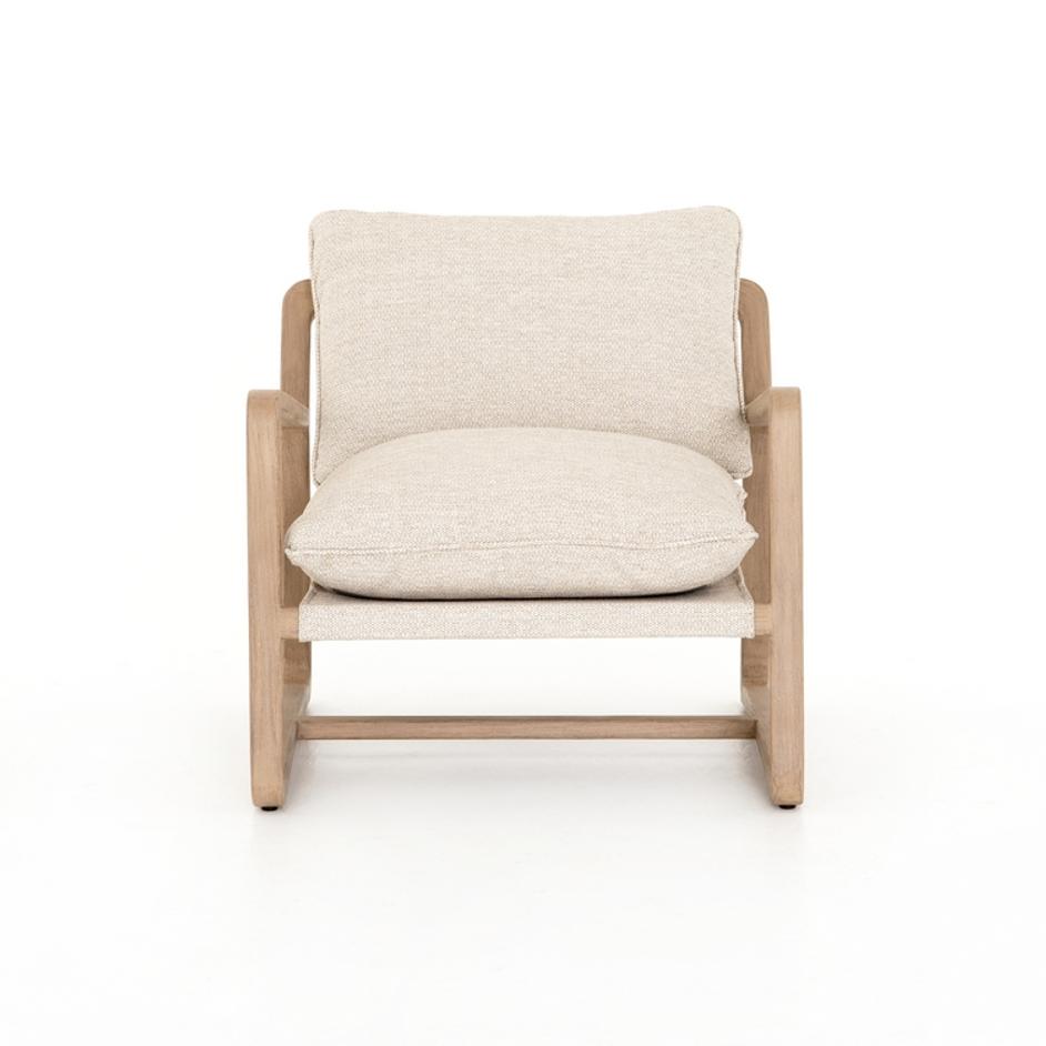Lane Outdoor Chair In Washed Brown by FOUR HANDS