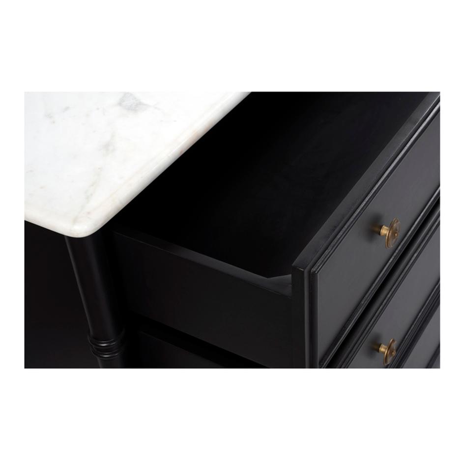 Eleanor 6 Drawer Dresser Black by Moes Home