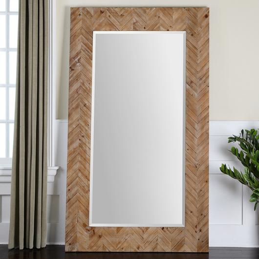 Demetria Oversized Wooden Mirror by Uttermost