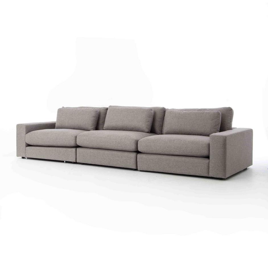 Bloor Sectional Raf in Chess Pewter by FOUR HANDS