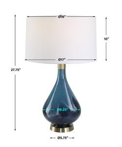 Riviera Art Glass Table Lamp by Uttermost