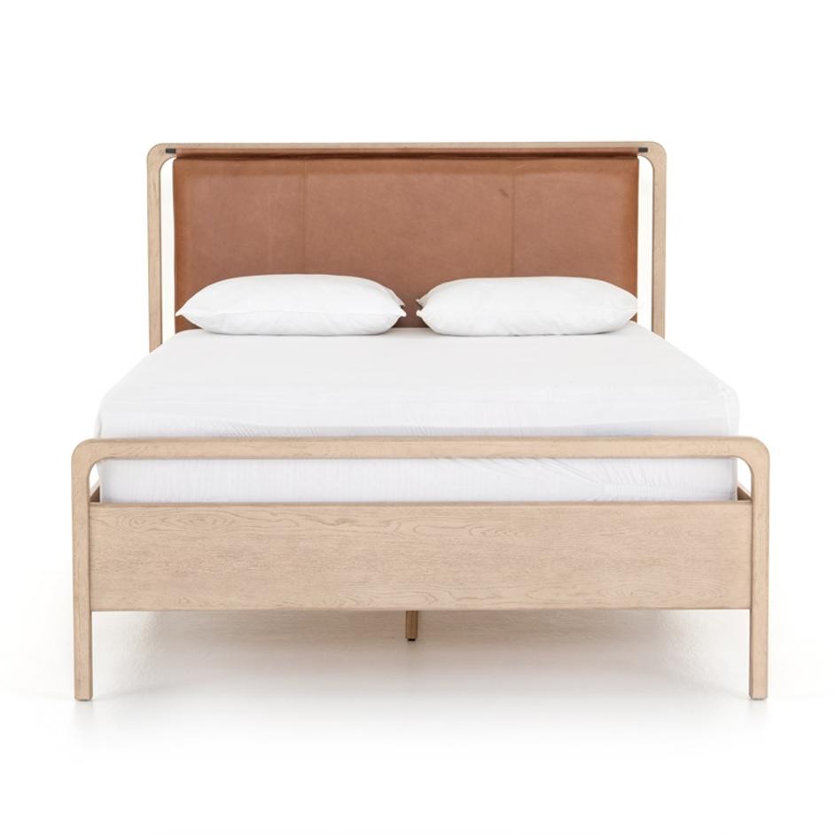 Rosedale Bed In Yucca Oak Veneer In Queen by FOUR HANDS