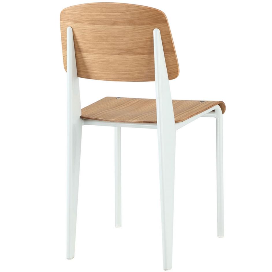 Malta Dining Side Chair In Natural White by Modway Furniture